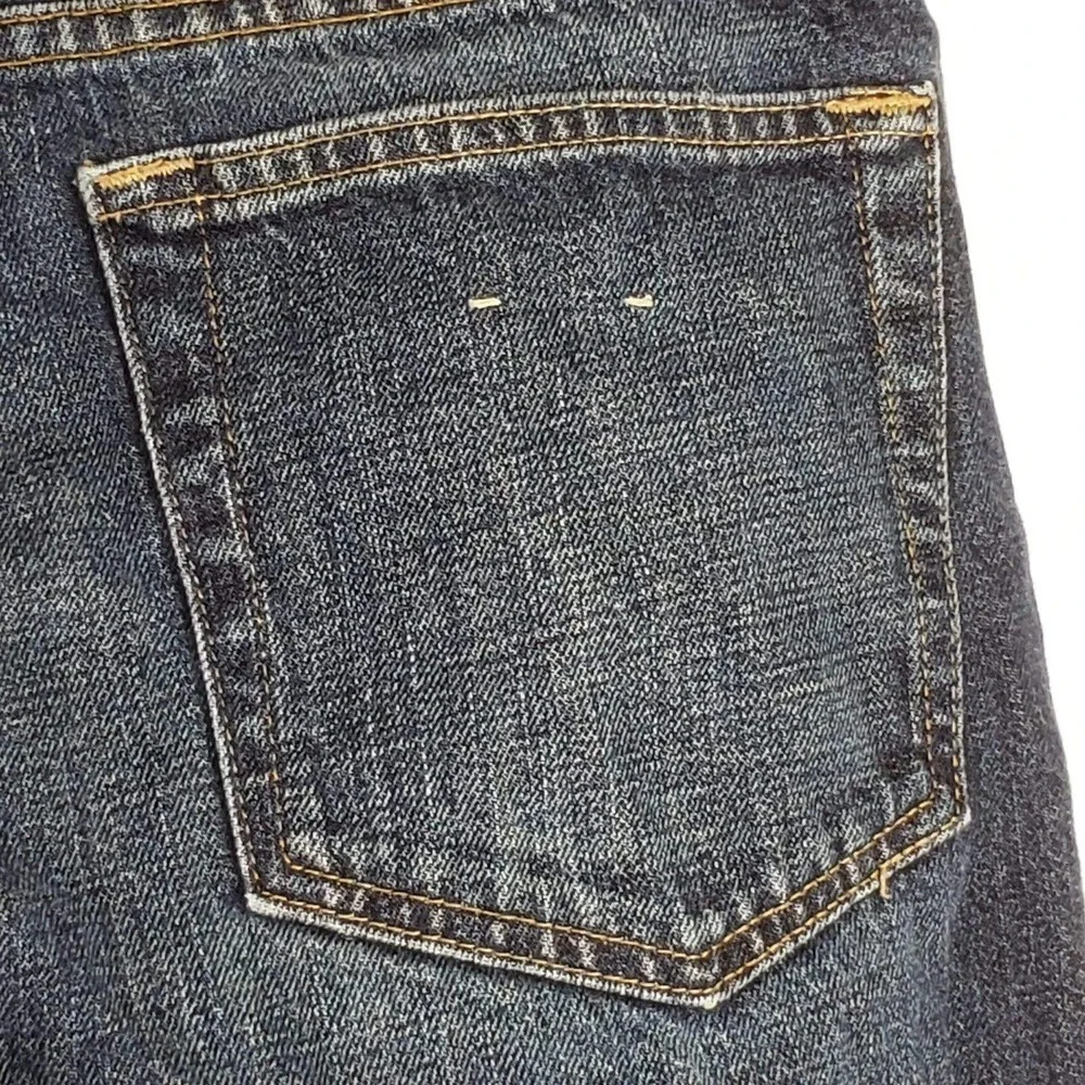 J Crew 770 Kaihara Denim Jeans Mens Size 30X30 Slim Straight Leg Dark Blue Wash